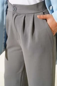 Bel Pileli Cepli Pantolon Füme thumbnail 4