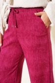 Loyşa Palazzo Pantolon Bordo thumbnail 4