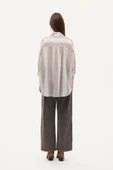 Quzu Matchli Oversize Kadın Gömlek 26KGML01003 thumbnail 5