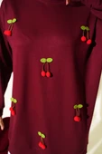 Kiraz Salkım Detaylı Tunik Bordo thumbnail 4