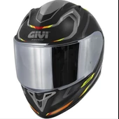 GIVI MAT SİYAH GRİ KIRMIZI KASK XXL thumbnail 2