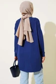 Kalp Detaylı Basic Tunik Lacivert thumbnail 3