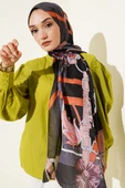 Kemer Desenli Soft Şal Antrasit thumbnail 1