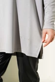 Kalp Detaylı Basic Tunik Gri thumbnail 4