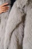 Düğmesiz Astarlı Kürk Gri thumbnail 4