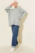 Basic Oversize Triko Tunik Mint - 2