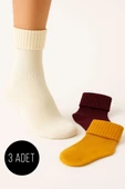 Kadın 3lü Bot Çorabı Asorti 1 thumbnail 1