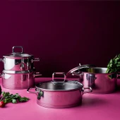 Jumbo Milas 8 Parça Paslanmaz Çelik Tencere Seti thumbnail 1