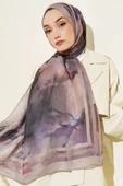 Amber Serisi Şerit Geçişli Şal Vizon thumbnail 2