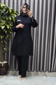 Kadın Tesettür Giyim Büyük Beden Çağla Krep İkili Takım thumbnail 10