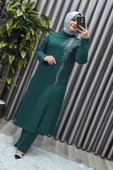 Kadın Tesettür Giyim Büyük Beden Gaye Abiye İkili Takım thumbnail 5