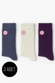Kadın 3lü Yün Soket Çorap Asorti 1 thumbnail 1