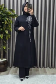 Kadın Tesettür Giyim Büyük Beden Gaye Abiye İkili Takım thumbnail 7