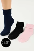 Kadın 3lü Bot Çorabı Asorti 3 thumbnail 1