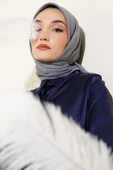 Basic Düz Kışlık Eşarp Gri thumbnail 1