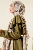 Elora Serisi Desenli Şal Bej thumbnail 3