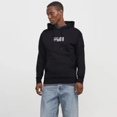 Jack&jones 12268422 Kapsonlu Erkek Sweat - Siyah - 2