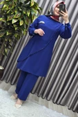 Kadın Tesettür Giyim Büyük Beden Çağla Krep İkili Takım thumbnail 2