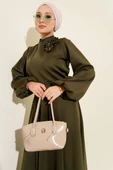 Gül İşlemeli Etekli İkili Takım Haki thumbnail 2