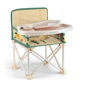 Plus 0-4 Yaş Portatif Katlanır Yükseltici Mama Sandalyesi Bebek Çocuk Kamp Sandalyesi 3 Farklı Renk Seçeneği thumbnail 3