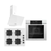 Ferre White FryArt 3 Lü Ankastre Set ( QEP63CB - SS206 - D081-SA ) A++ Sessiz Davlumbaz thumbnail 1