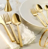 Fecra Doğa 36 Parça Gold Çatal Kaşık Bıçak Takımı - 1