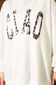 Leopar Ciao Baskılı Tunik Ekru - 4