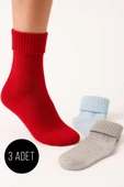Kadın 3lü Bot Çorabı Asorti 4 thumbnail 1