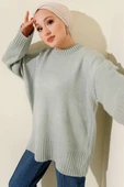 Basic Oversize Triko Tunik Mint - 1