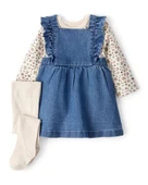 Kız Bebek Salopet Set CTR-1T600510 thumbnail 1