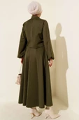 Gül İşlemeli Etekli İkili Takım Haki thumbnail 3