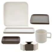 Jumbo Quadro White 27 Parça 6 Kişilik Kahvaltı/Servis Takımı thumbnail 2