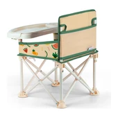 Plus 0-4 Yaş Portatif Katlanır Yükseltici Mama Sandalyesi Bebek Çocuk Kamp Sandalyesi 3 Farklı Renk Seçeneği thumbnail 4