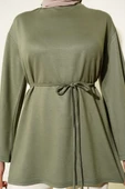 İspanyol Kol Bağcıklı Tunik Çağla Yeşili thumbnail 4