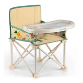 Plus 0-4 Yaş Portatif Katlanır Yükseltici Mama Sandalyesi Bebek Çocuk Kamp Sandalyesi 3 Farklı Renk Seçeneği thumbnail 7