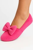 Kadın Kurdeleli Peluş Patik Fuşya thumbnail 1