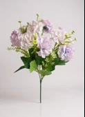 Yapay Çiçek Kartopu Krizantem Lila 5Dallı 10toplu Demet 30cm thumbnail 2