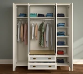 Hunerika Meniro Premium 4 kapak 2 çekmeceli Gardırop-Minifiks bağlantılı - aytaşı/legnano - 3