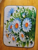 SGE TEKNOLOJİ 55X45 CM BEYAZ PAPATYALAR KAYDIRMAZ TABAN SPEED YÜZEY OYUNCU MOUSE PAD GAMİNG PAD - 5