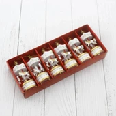 Dekoratif 6'li Beyaz Mini Atlı Karınca - 1