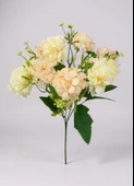 Yapay Çiçek Kartopu Krizantem Yavruağzı 5Dallı 10toplu Demet 30cm thumbnail 2