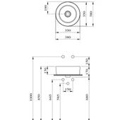Bocchi Vessel Çanak Lavabo 38 cm Parlak Beyaz 1174-061-0125 thumbnail 2