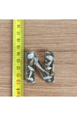 "N" HARFİ - Kıyı Esintisi Harf Anahtarlık (A–Z) – Gerçek Deniz Kabuğu, Kum ve Şeffaf Epoksi– El Yap thumbnail 2