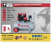 Catpower 1154 Sessiz ve Yağsız Kompresör – 50 Litre - 2