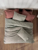 Cotton Box Petite Çift Kişilik Lastikli Çarşaflı Nevresim Takımı Mote Kiremit - 1