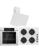 Ferre Fryart Artline QEP63CB - CS206-FA - D078-SA 7 Prog. Dijital Turbo Ankastre Set - Beyaz - 1