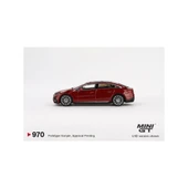 MINI GT Mercedes Benz EQS 580 4 Matic  Red Metallic thumbnail 3