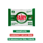 Fairy Yüzey Temizleme Mendili Beyaz Sabun 10 Yaprak 12 Adet | Beyaz Sirke Karbonat thumbnail 2