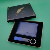 Mavi Cüzdan Anahtarlık Set - 1