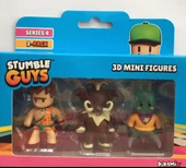 Stumble Guys Seri 4 3'lü Mini Figür Cave Guy thumbnail 1